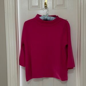 LOVELY AVARA JACKIE Hot Pink Soft Knit Top;3/4 Sleeves;Fun!🩷